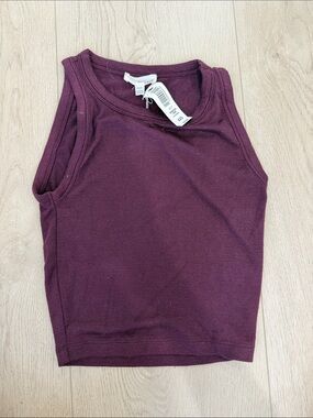 Wilfred Ribbed Tank Top in Plum